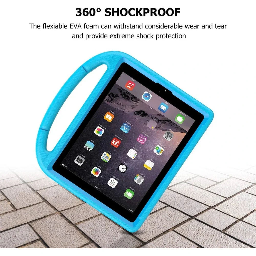 LEDNICEKER Kids Case for iPad 2 3 4 - Blue - NwoT